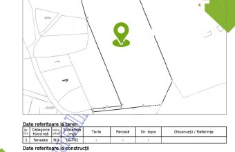 Teren extravilan Izvoare , zona Vidra , ideal pentru cabană