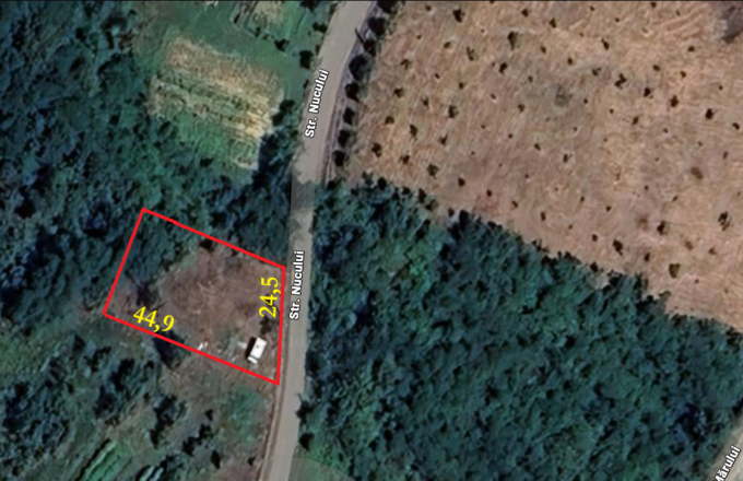 Teren intravilan Ardusat, 1000 mp, acces din drum asfaltat
