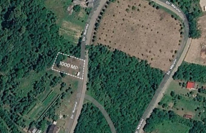 Teren intravilan Ardusat, 1000 mp, acces din drum asfaltat