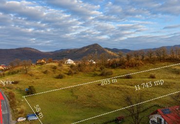 Teren Baia Sprie la soseaua principala ,langă pensiunea Madlene ,1 ha